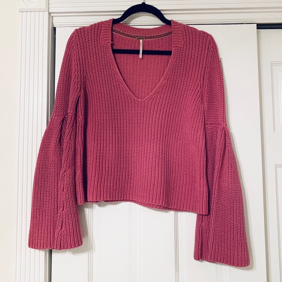 Free People Sweaters - Berry colored free people knit sweater
